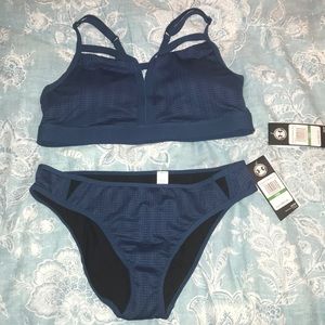 Under Armour Womens Large Blue Bikini Top & Bottom